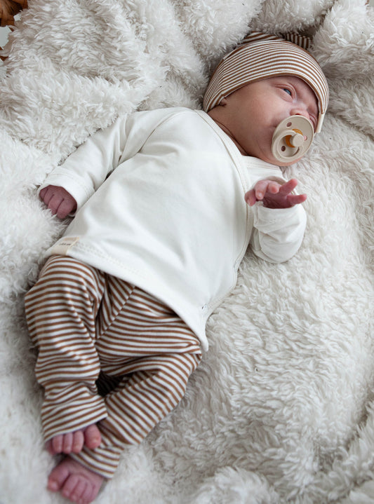 Overslag shirtje ecru