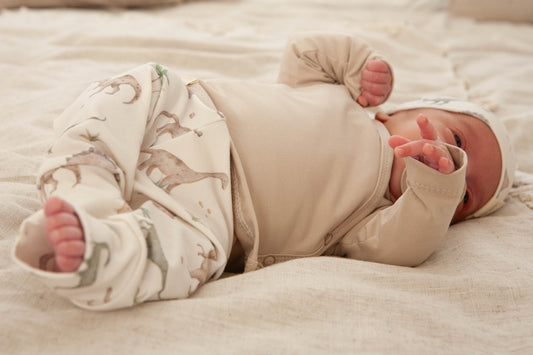 Overslag shirtje beige