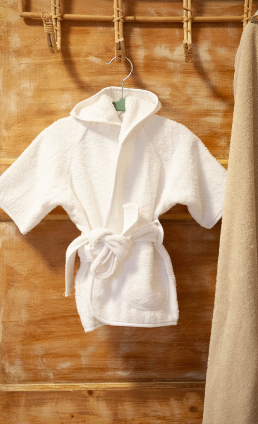 Badjas wit gepersonaliseerd