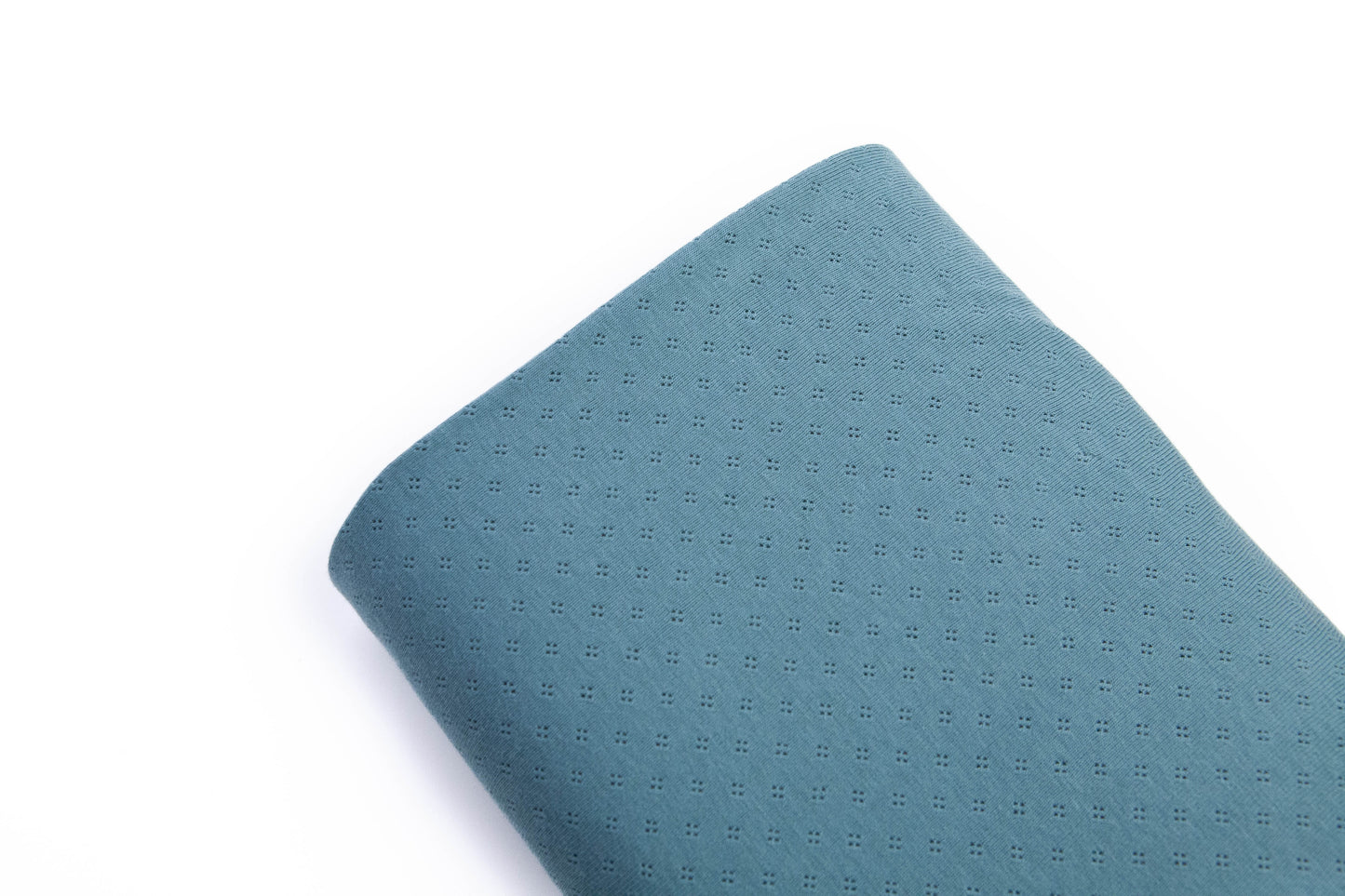 Overslag shirtje ajour petrol