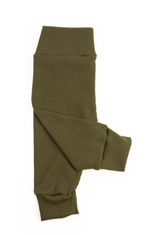 Broekje baby rib green