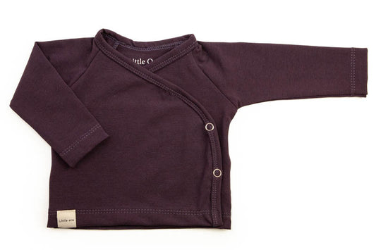 Overslag shirtje dark purple