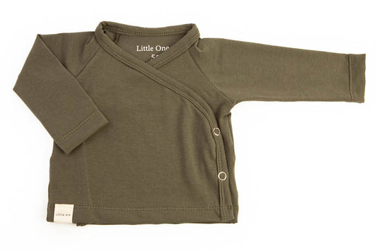 Overslag shirtje mos green