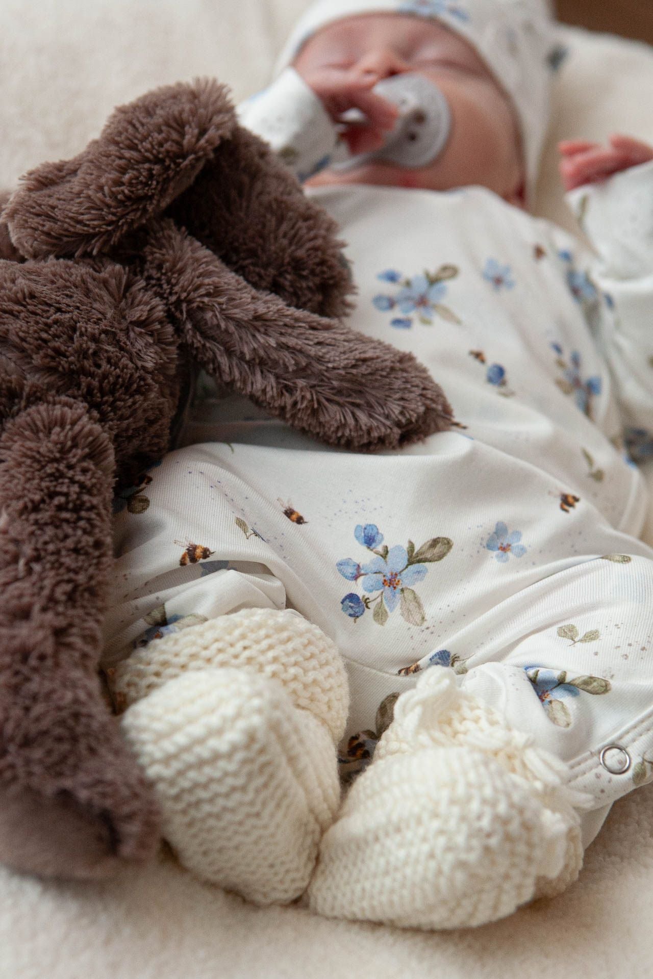 Merino wollen slofjes ecru