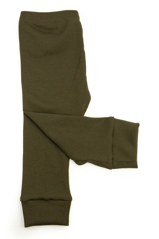 Legging baby rib green