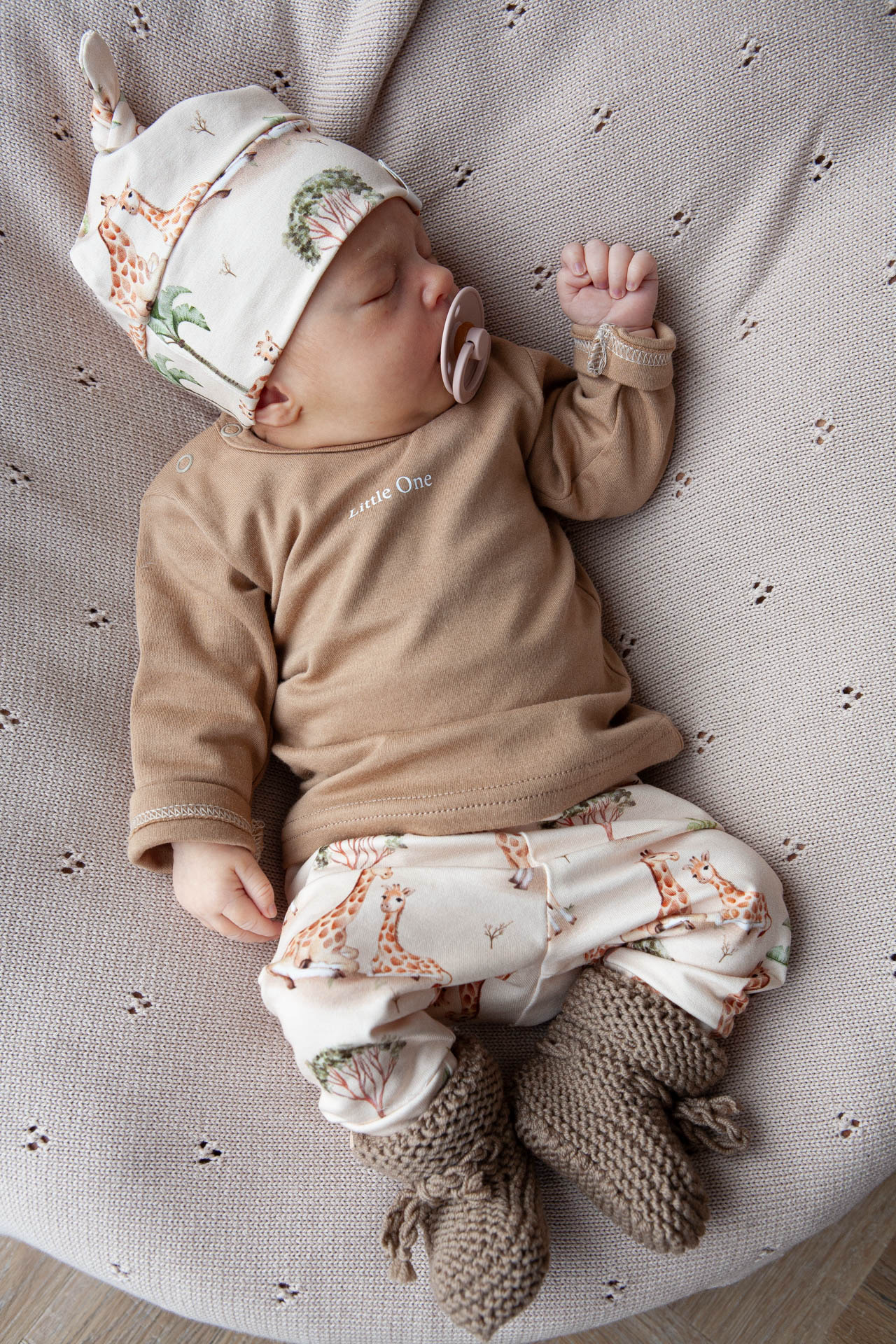 Merino wollen slofjes coffee au lait