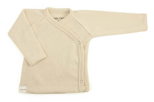Wickelshirt Strick Baumwolle natur