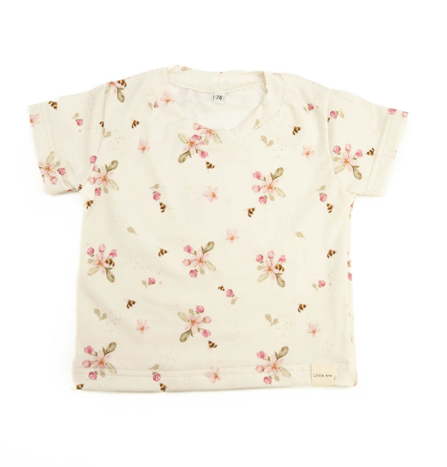 T-shirt little one flowers pink