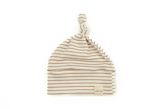 Mutsje baby rib karamel stripes