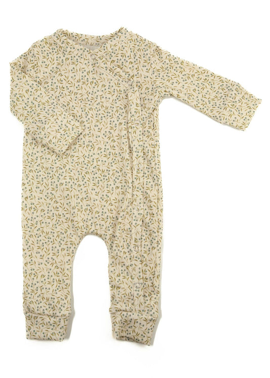 Baby romper rib blueberries