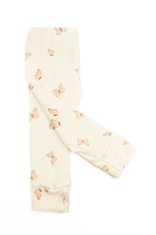 Legging baby rib vlinders