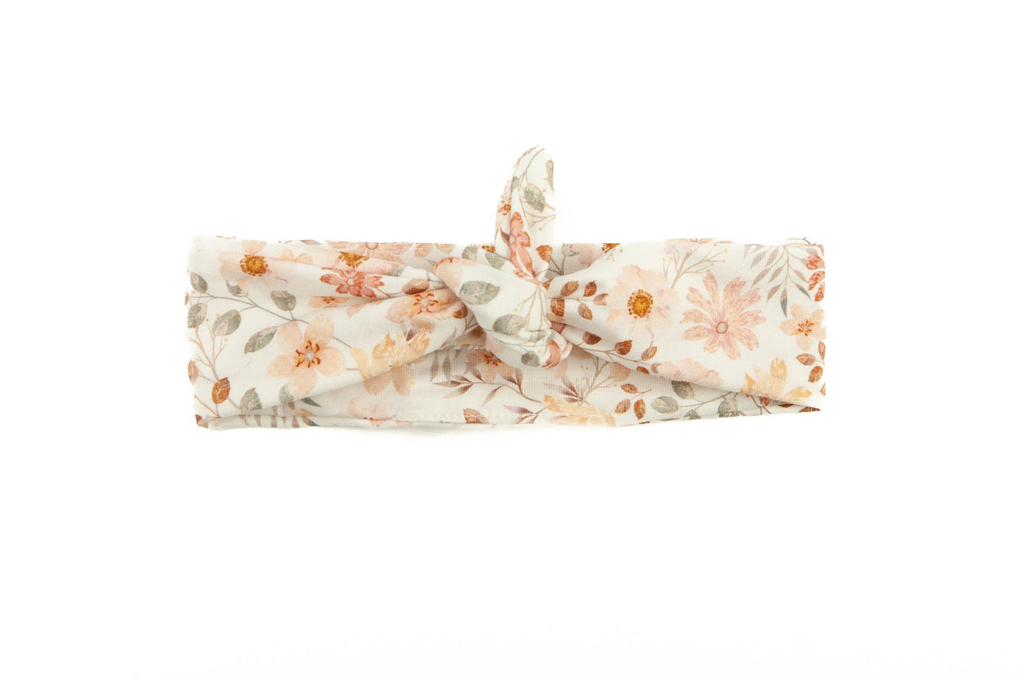 Peach flowers headband