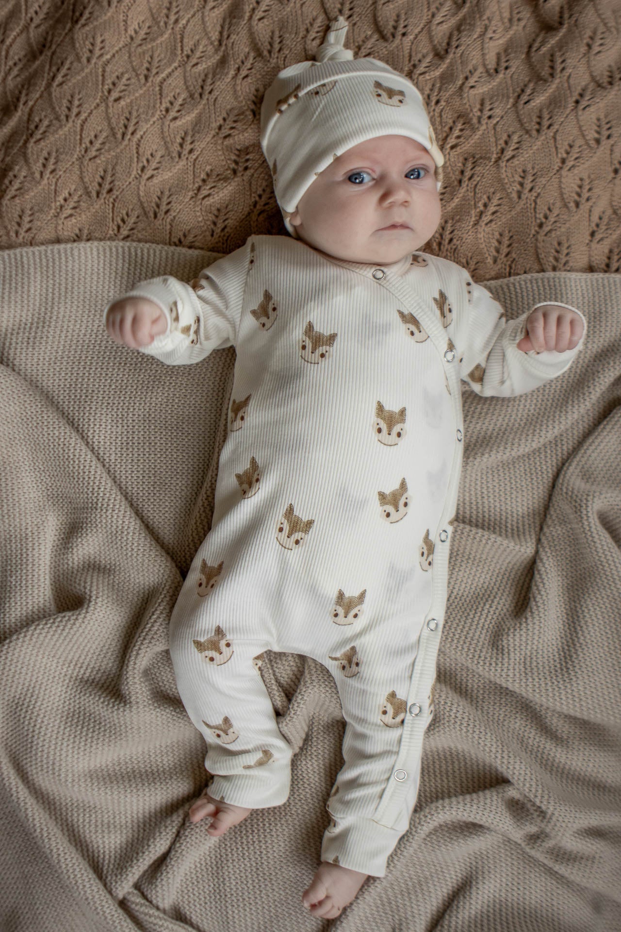 Baby Strampler Rippe Blaubeeren