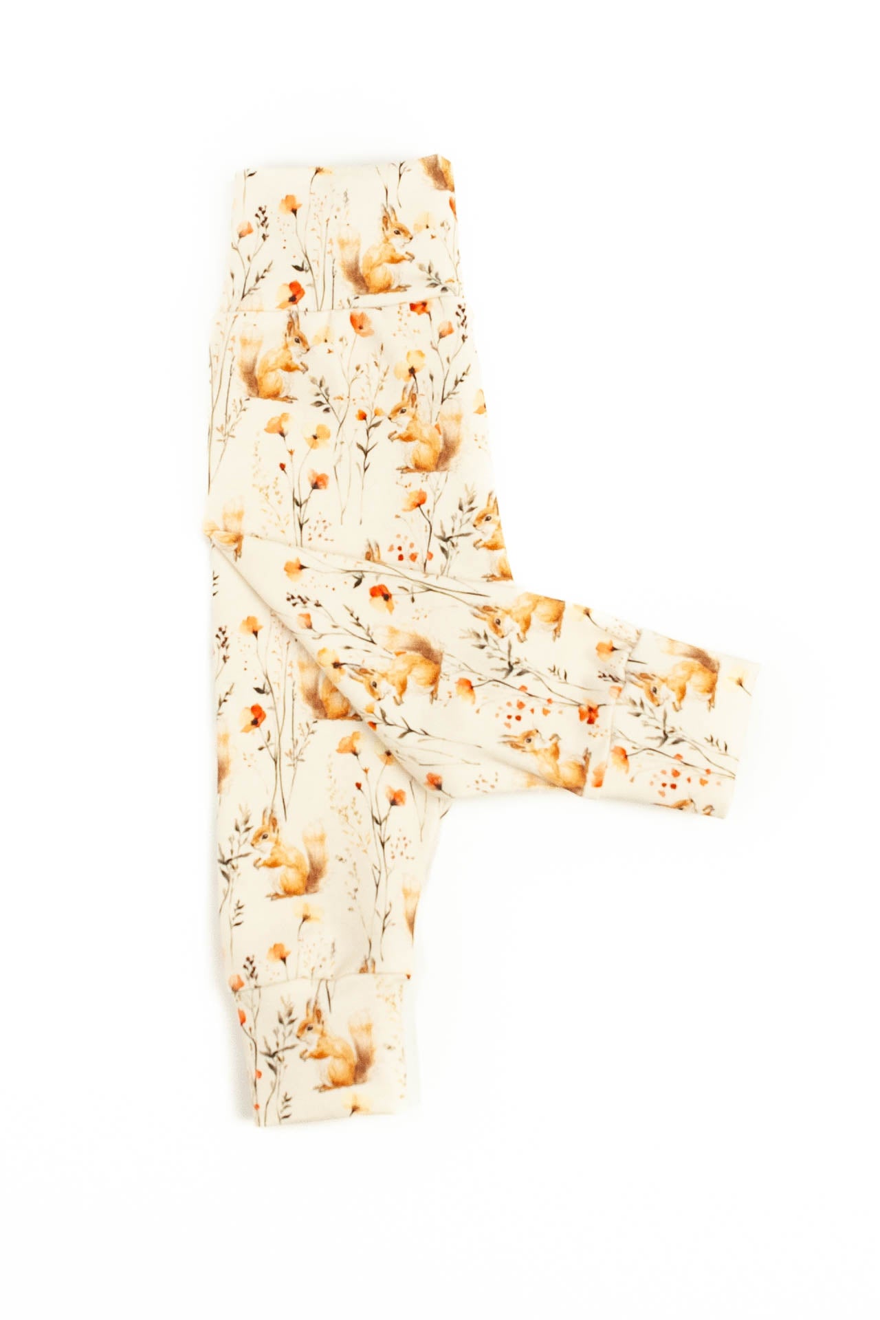 Cable-knit pants natural