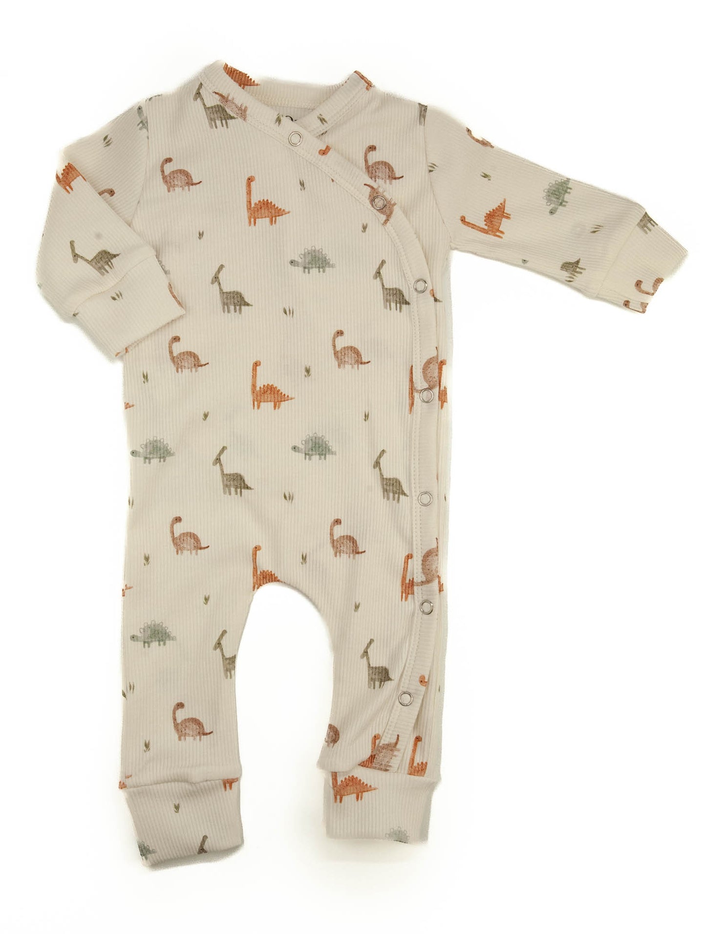 Peach flowers romper