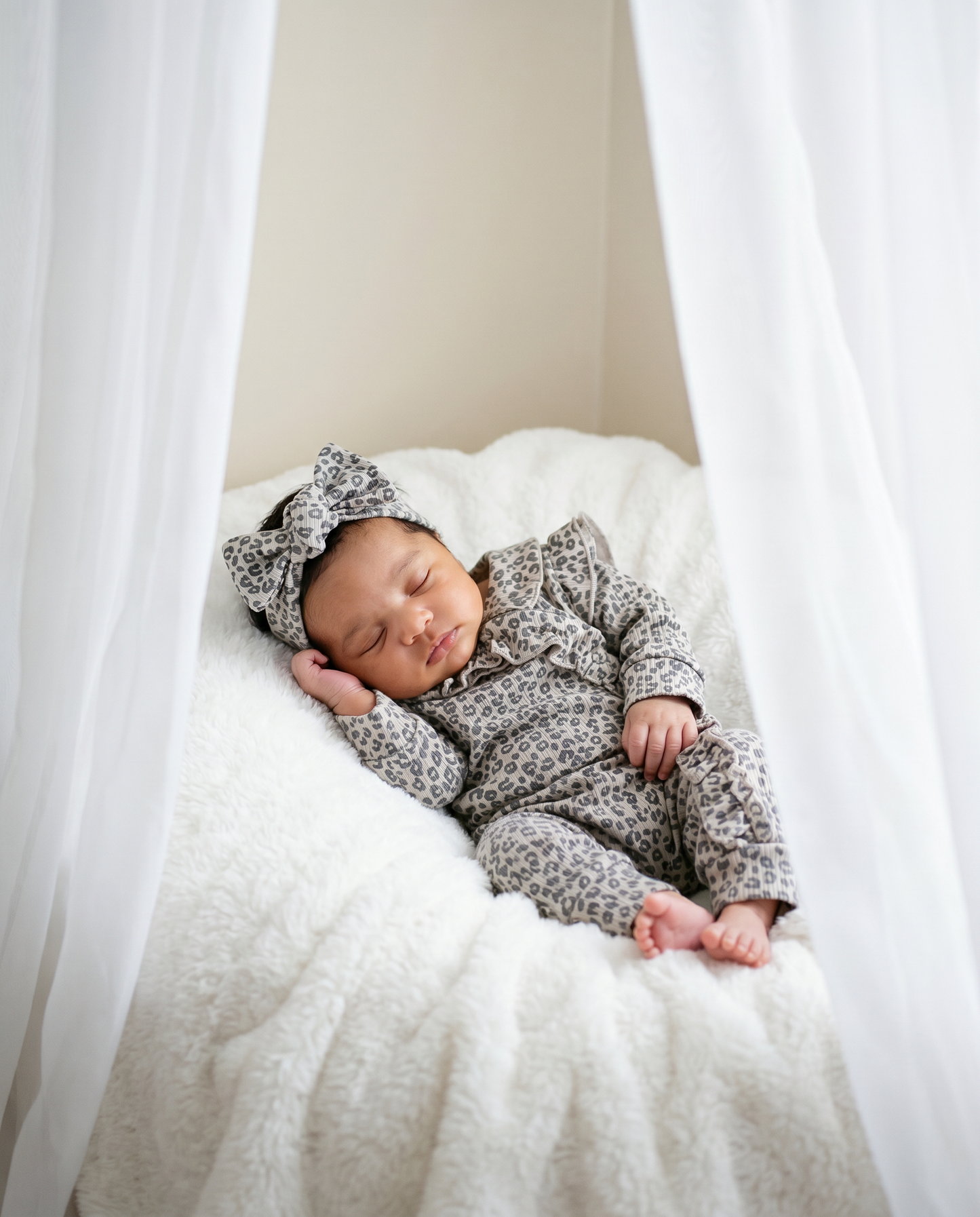 Haarband aus Babyripp mit Schleifen