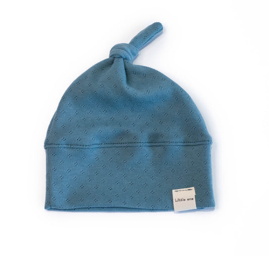 Openwork hat petrol