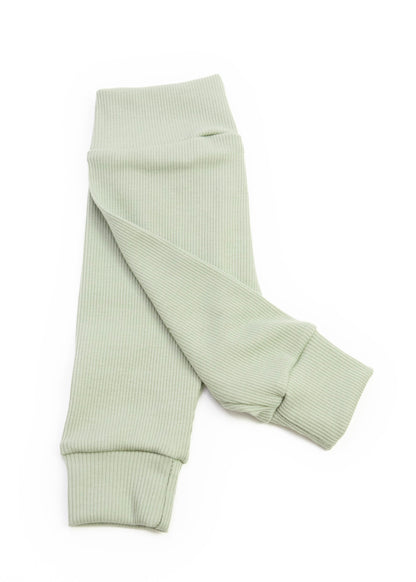 Babyhose Rippe staubgrün