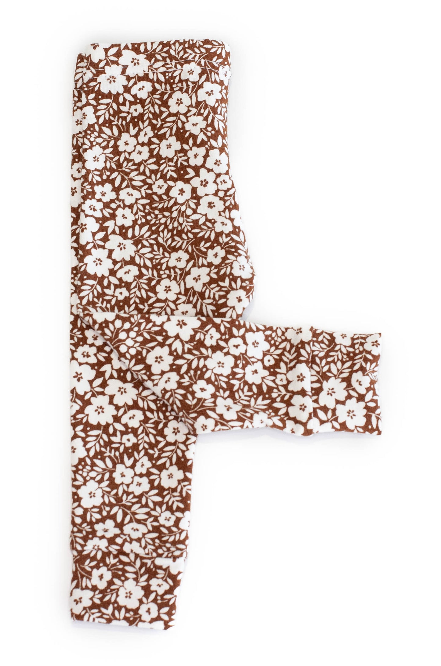 Legging mokka flowers