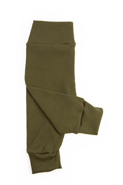 Broekje baby rib green