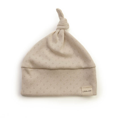 Hut durchbrochen beige natur