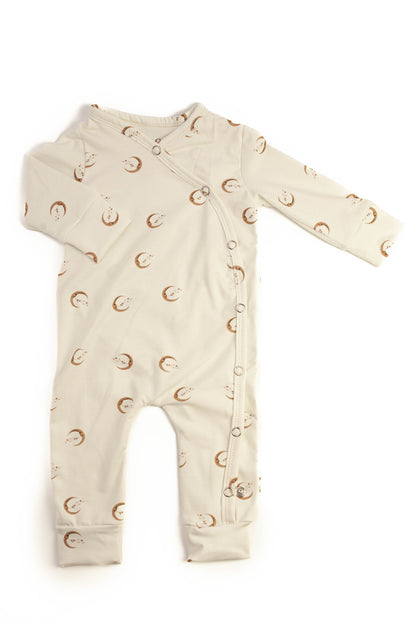 Babystrampler großer Mond und Sterne