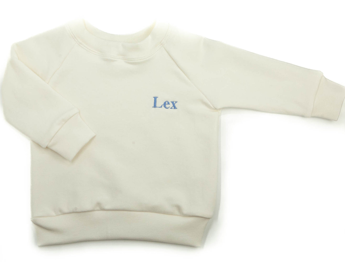 Oversized sweater ecru gepersonaliseerd