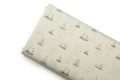 Toddler duvet cover sailboats