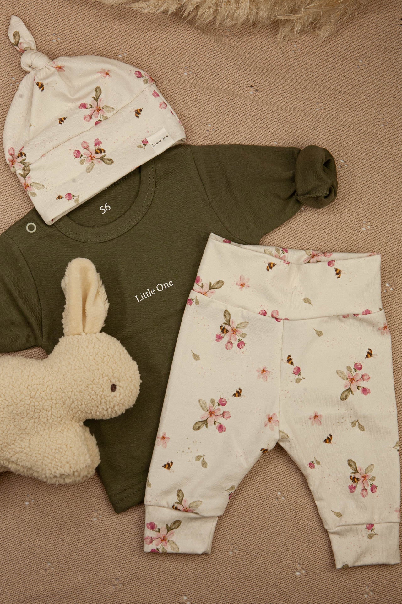 Aanbieding set Little one flowers pink