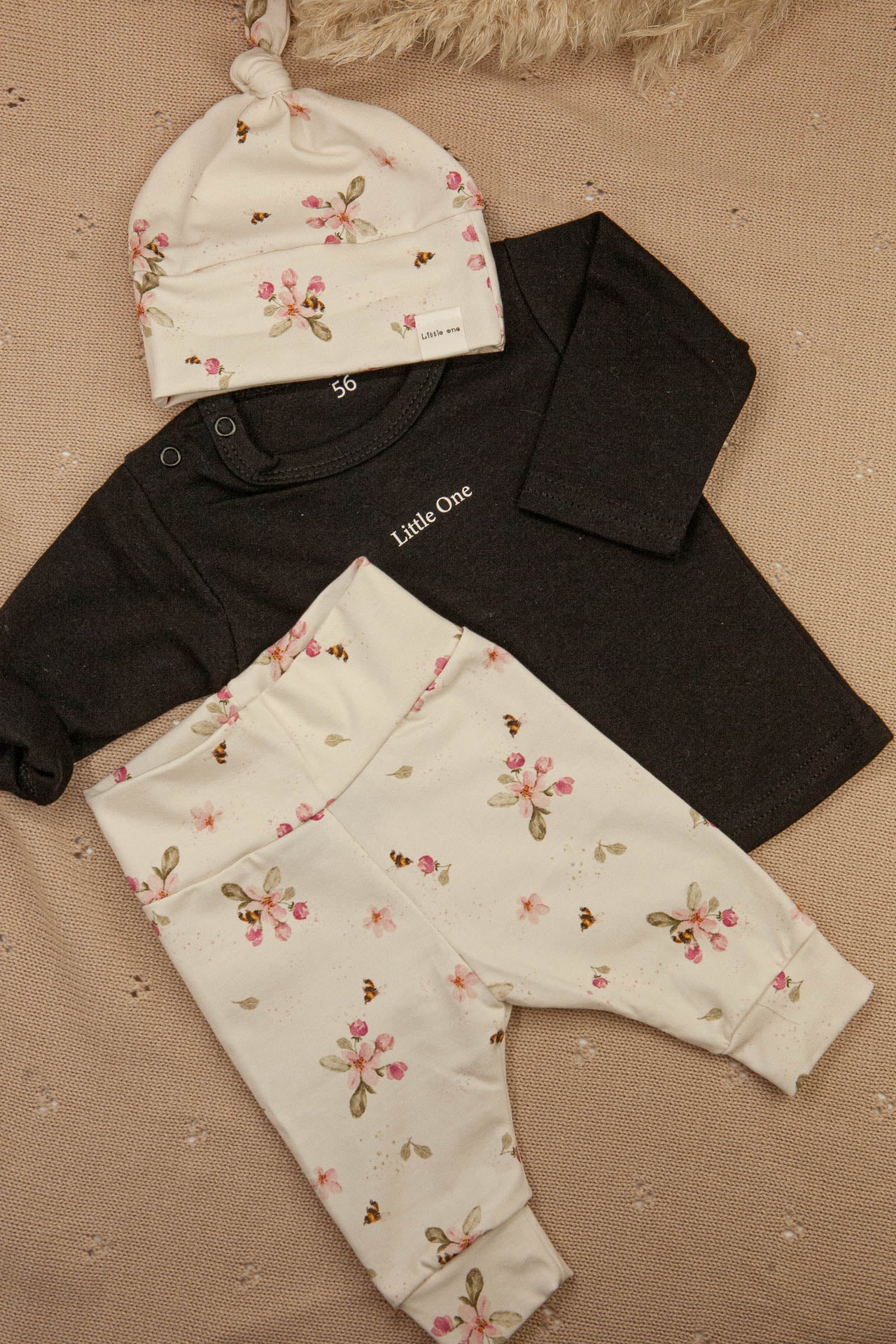 Aanbieding set Little one flowers pink