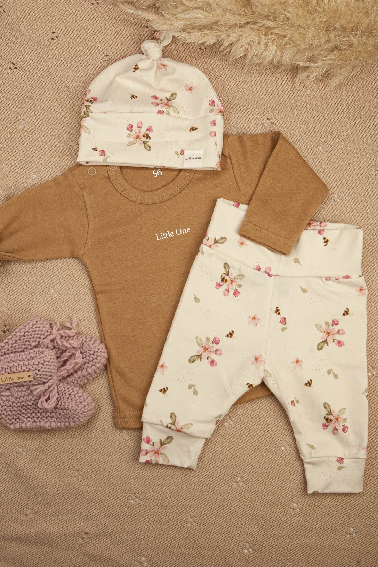 Aanbieding set Little one flowers pink