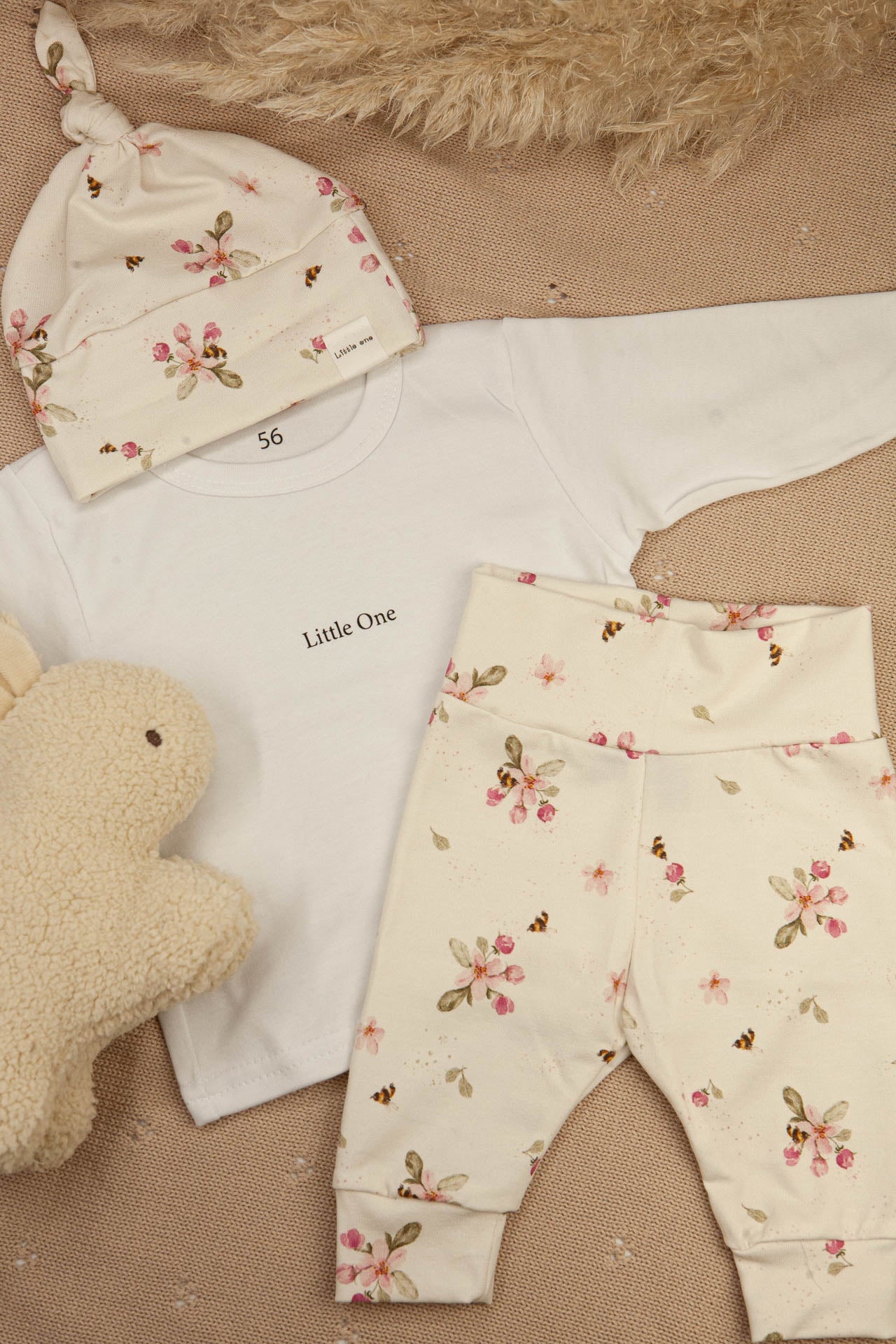 Aanbieding set Little one flowers pink