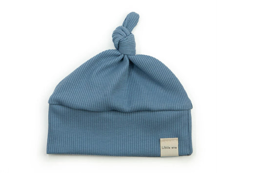 Mutsje baby rib blauw