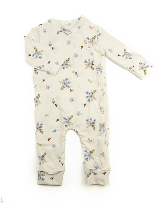 Spielanzug Little One Blumen blau