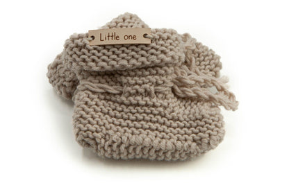 Merino wool slippers wheat