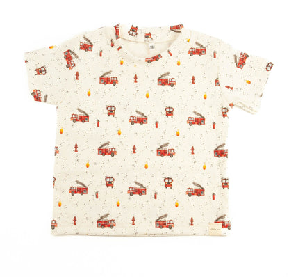 T-Shirt Baby Rib Feuerwehrautos