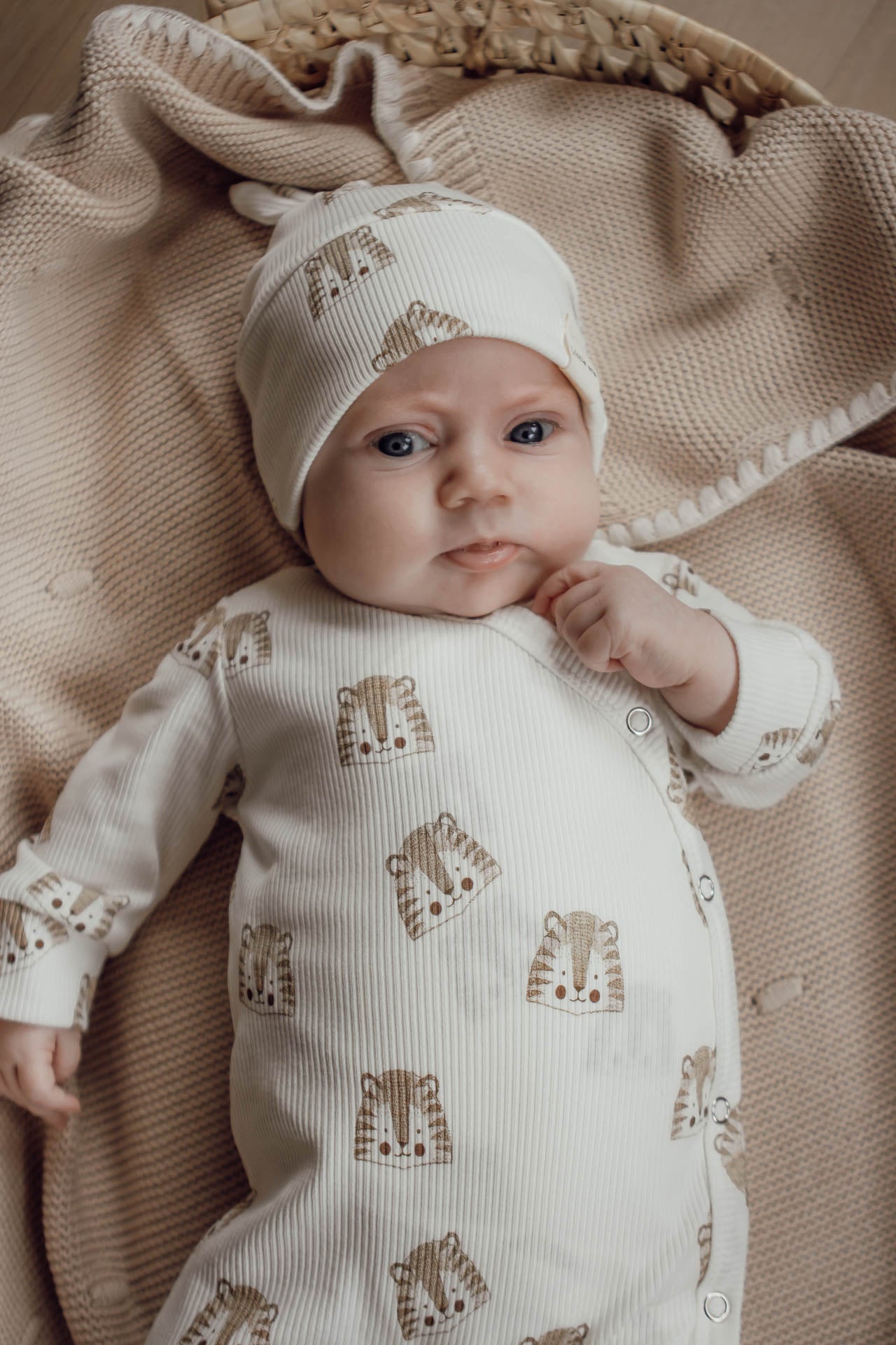 Baby Strampler Rippe Blaubeeren