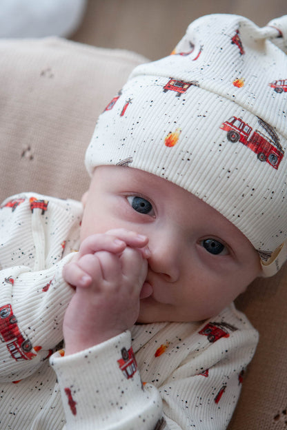 Mutsje baby rib brandweer auto's