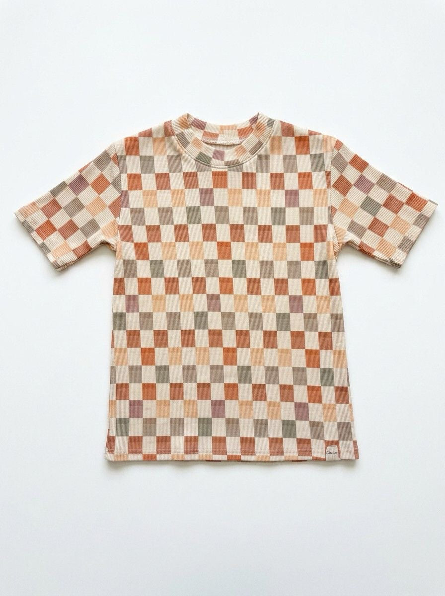 T-Shirt mit Babyripp-Blöcken
