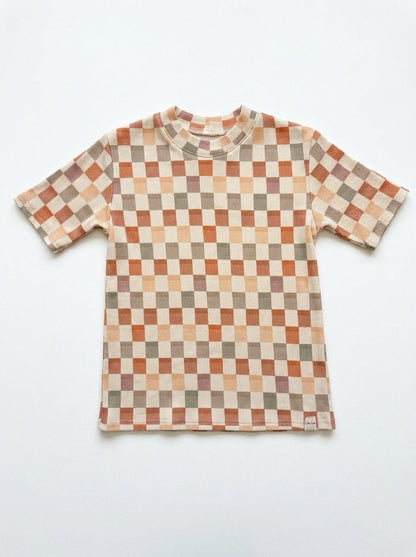 T-Shirt mit Babyripp-Blöcken