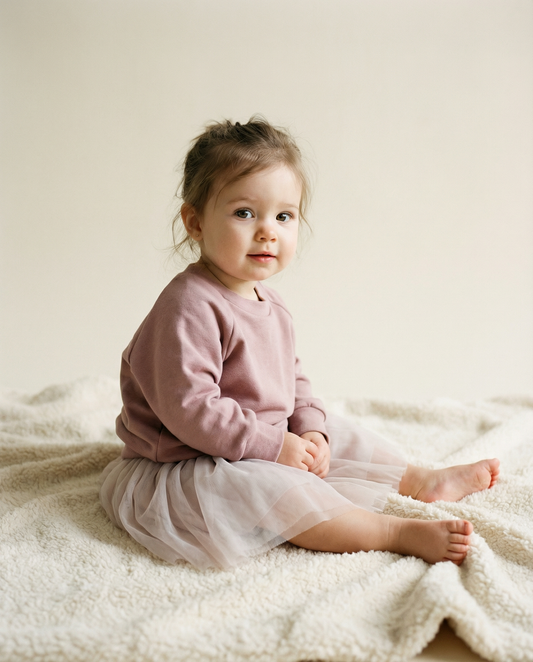 Oversized sweater dusty pink personalized