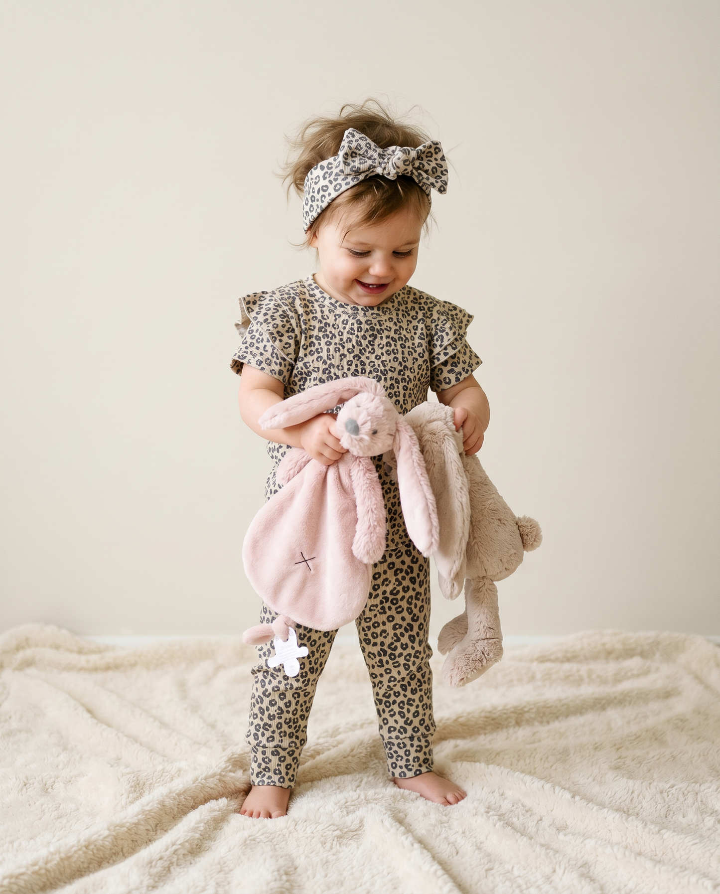 Leggings baby rib bows