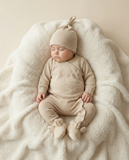 Boxpakje ajour beige naturelle