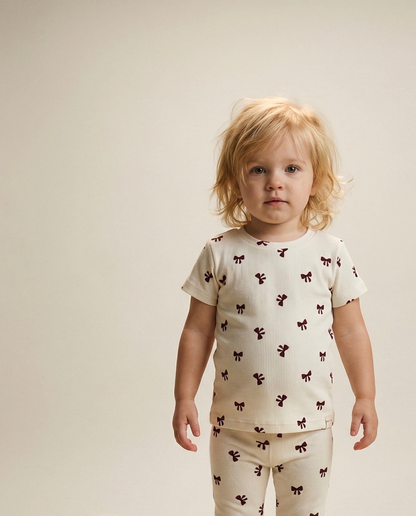 T-shirt baby rib bows