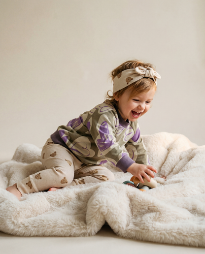 Legging baby rib little one bears