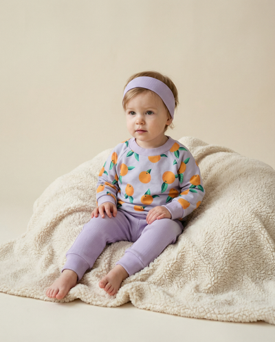 Sweater lilac orange